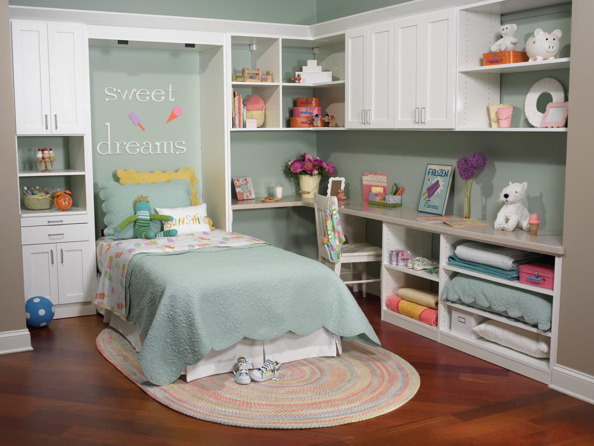 White_Kids_Wall_Bed | Austin-Morgan Closets