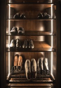 shoe organizer with lights